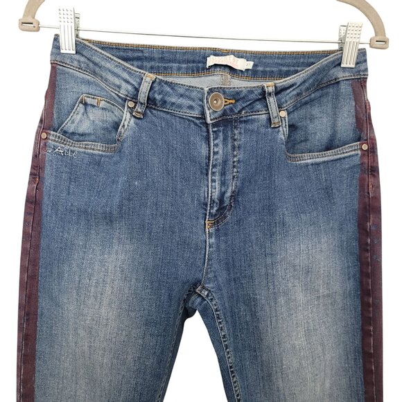 Coster Copenhagen L'Aile Slim Fit Denim Jeans Womens Size 27 Side Panel Detail - Picture 4 of 11